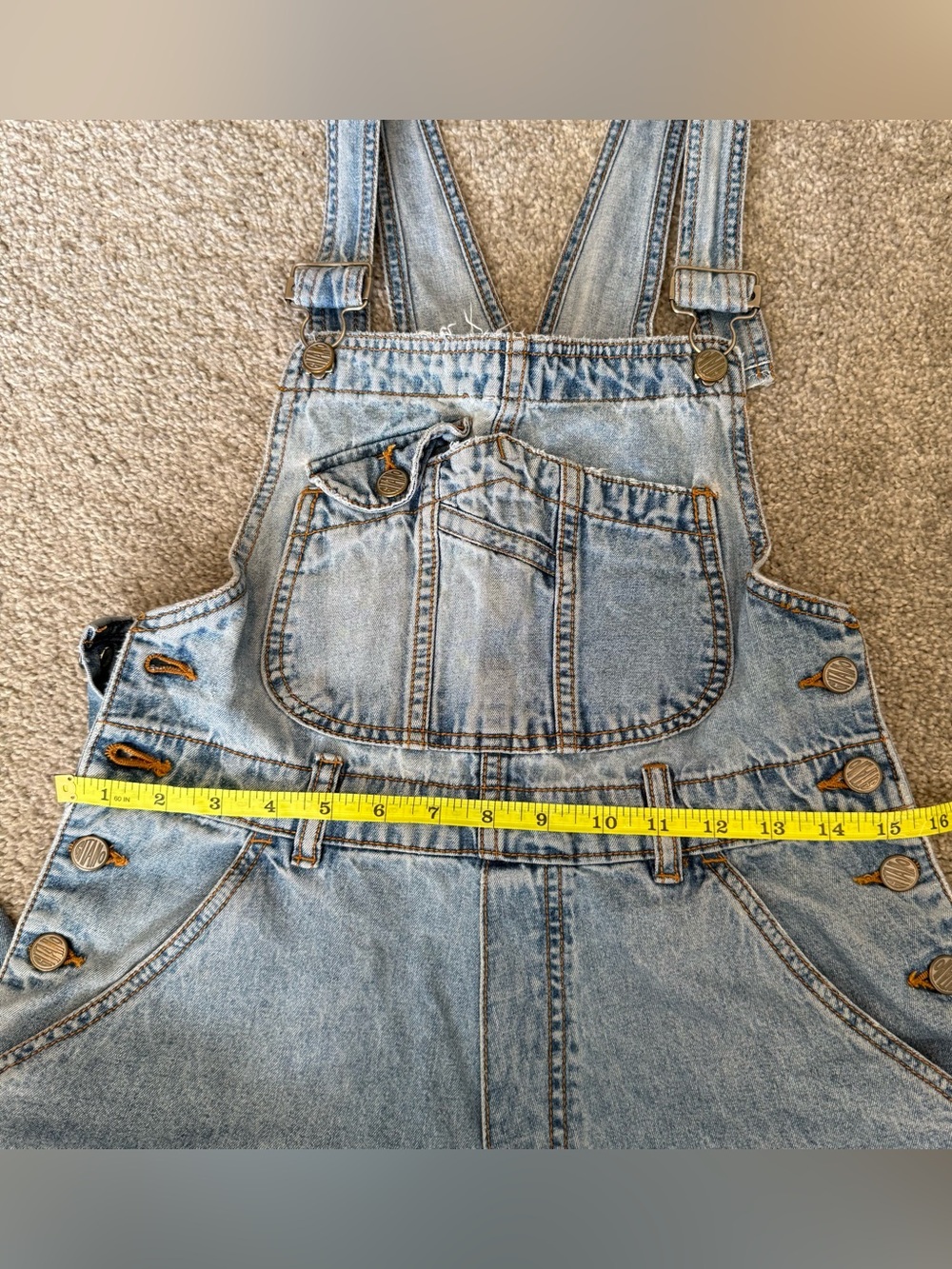Vintage 90s GITANO Light Blue Denim Overalls - Picture 12 of 14